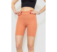 Велотреки женские в рубчик, цвет темно-коралловый, 221R3020