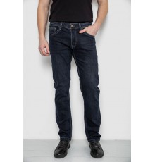 Джинсы мужские демисезонные, цвет темно-синий, 243R8136