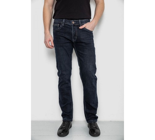 Джинсы мужские демисезонные, цвет темно-синий, 243R8136