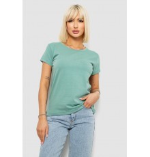 Футболка жіноча однотонна, колір оливковий, 244R2806