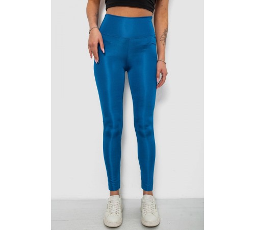 Лосини жіночі однотонні, колір петроль, 214R155-1