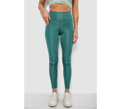 Лосини жіночі однотонні, колір зелений, 214R155-1