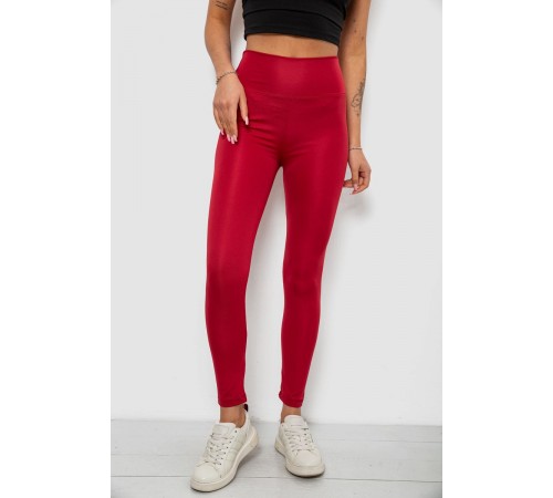Лосини жіночі однотонні, колір бордовий, 214R155