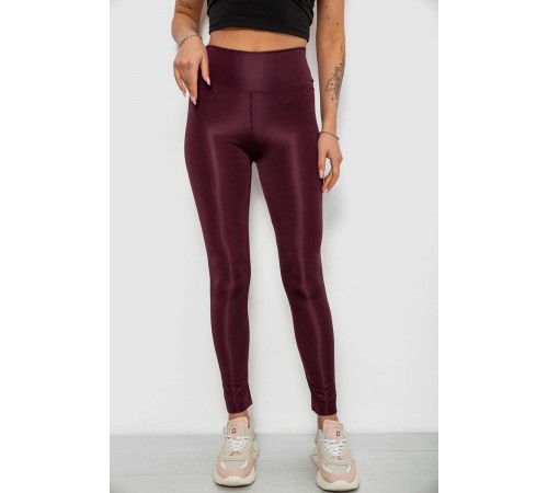 Лосини жіночі однотонні, колір темно-сливовий, 214R155-1