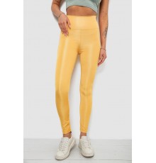 Лосини жіночі однотонні, колір жовтий, 214R155-1