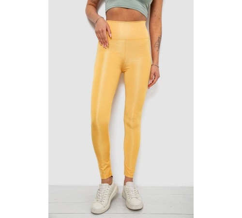 Лосини жіночі однотонні, колір жовтий, 214R155-1