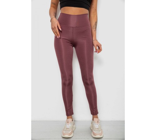 Лосини жіночі однотонні, колір сливовий, 214R155-1