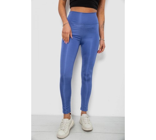 Лосини жіночі однотонні, колір джинс, 214R155-1