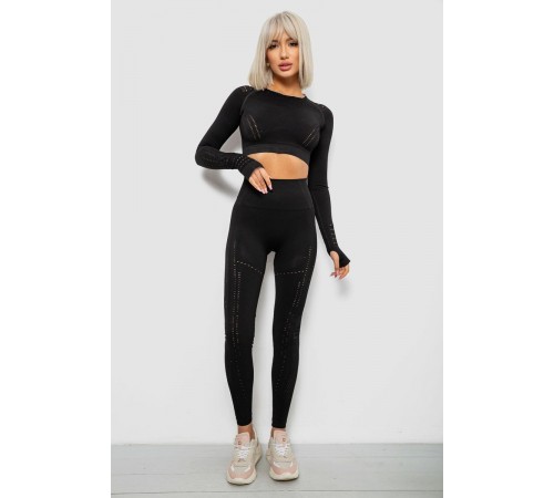 Костюм жіночий домашній, колір чорний, 214R265