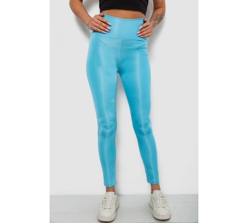 Лосини жіночі однотонні, колір блакитний, 214R155-1