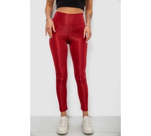 Лосини жіночі однотонні, колір бордовий, 214R155-1