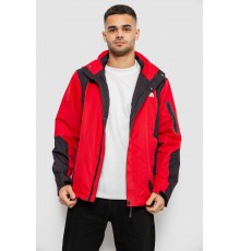 Ветровка мужская с принтом 244R2512, цвет Красный