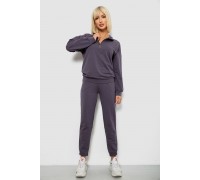 Спортивный костюм женский однотонный, цвет серый, 244R1069AG