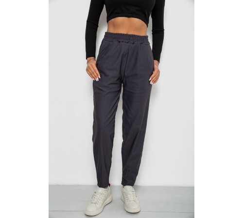 Штани жіночі на тонкому флісі, колір сірий, 257R727