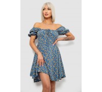 Сукня жіноча з принтом софт, колір джинс, 257R811