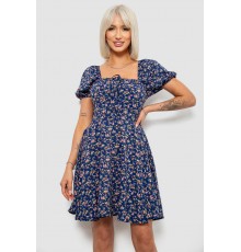 Сукня жіноча з принтом софт, колір синій, 257R811
