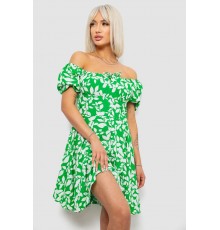 Сукня жіноча з принтом софт, колір зелений, 257R811-2