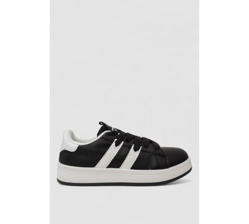 Кросівки жіночі шкіра, колір чорно-білий, 248RJH900-2