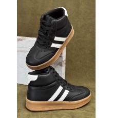 Кросівки жіночі демісезонні, колір чорно-білий, 248RSD20-3