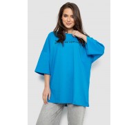 Футболка жіноча з принтом, колір блакитний, 244R3013