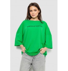 Футболка жіноча з принтом, колір зелений, 244R3013