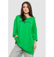 Футболка жіноча з принтом, колір зелений, 244R3014