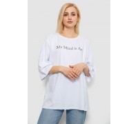 Футболка жіноча з принтом, колір білий, 244R3015