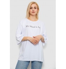 Футболка жіноча з принтом, колір білий, 244R3015