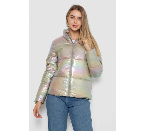 Куртка жіноча демісезонна плащівка, колір бежевий, 243R2022-2