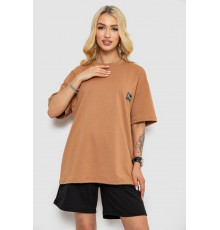Костюм женский повседневный, цвет темно-бежевый, 241R5004-1