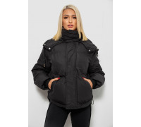 Куртка женская зимняя короткая, цвет черный, 244R983