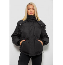 Куртка женская зимняя короткая, цвет черный, 244R983