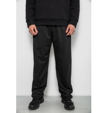 Спортивні штани чоловічі однотонні, колір чорний, 244R41272