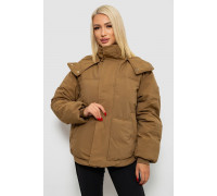 Куртка женская зимняя короткая, цвет хаки, 244R983