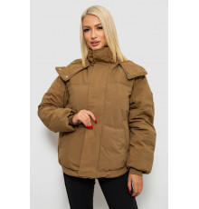 Куртка женская зимняя короткая, цвет хаки, 244R983