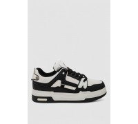 Кроссовки мужские демисезонные, цвет бело-черный, 243RHK71