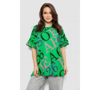 Футболка женская с принтом, цвет светло-зеленый, 244R4002-1