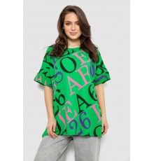 Футболка жіноча з принтом, колір світло-зелений, 244R4002-1