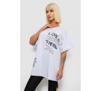 Футболка женская с принтом, цвет белый, 244R4006