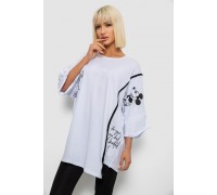 Футболка женская с принтом, цвет белый, 244R4007