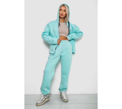 Спортивный костюм женский на флисе, цвет мятный, 238R5715