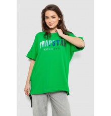 Футболка жіноча з принтом, колір зелений, 244R4012
