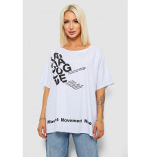 Футболка женская с принтом, цвет белый, 244R5003