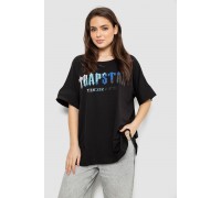 Футболка женская с принтом, цвет черный, 244R4012