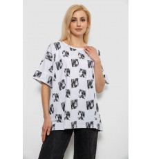 Футболка жіноча з принтом, колір білий, 244R4015