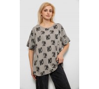 Футболка жіноча з принтом, колір сірий, 244R4015