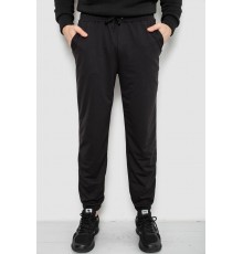 Спортивні штани чоловічі двонитка, колір чорний, 241R8003