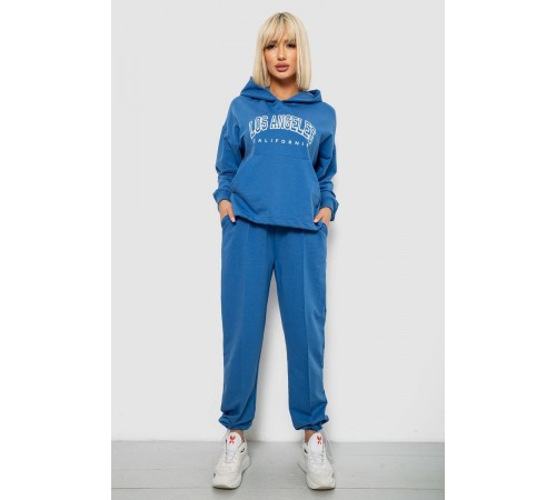 Спортивний костюм жіночий з принтом, колір синій, 244R1063AG