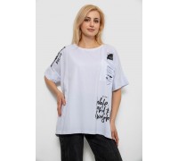 Футболка жіноча з принтом, колір білий, 244R4021