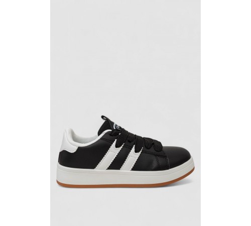 Кросівки жіночі шкіра, колір чорно-білий, 248RJH900-5